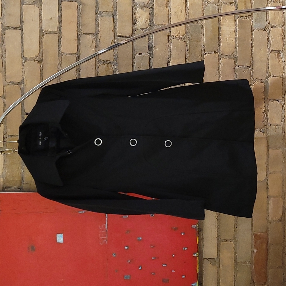 Anne Klein trench/rain coat, size S, black